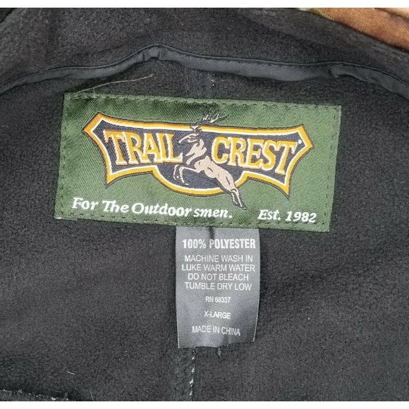 Trail Crest Camo Hunting Jacket Long Sleeve Womens Size X-Large - Picture 11 of 11
